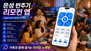 새롭게 제작된 은성 반주기 리모컨 앱｜음성 곡 검색부터 간편 조작까지